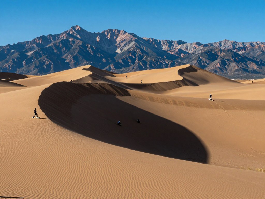 Great Sand Dunes with tallest sand dunes in North America